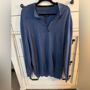 Jos. A. Bank Men's Zip-Up Sweater in Blue